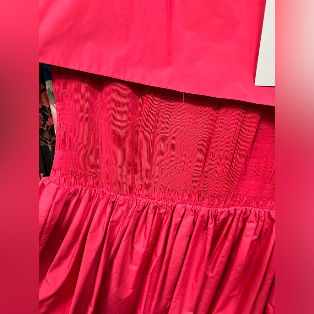 Antonio Melani
x Jennifer Sumko Rachel Shirred Taffeta A-Line
Capelet Midi Dress - Picture 7 of 7